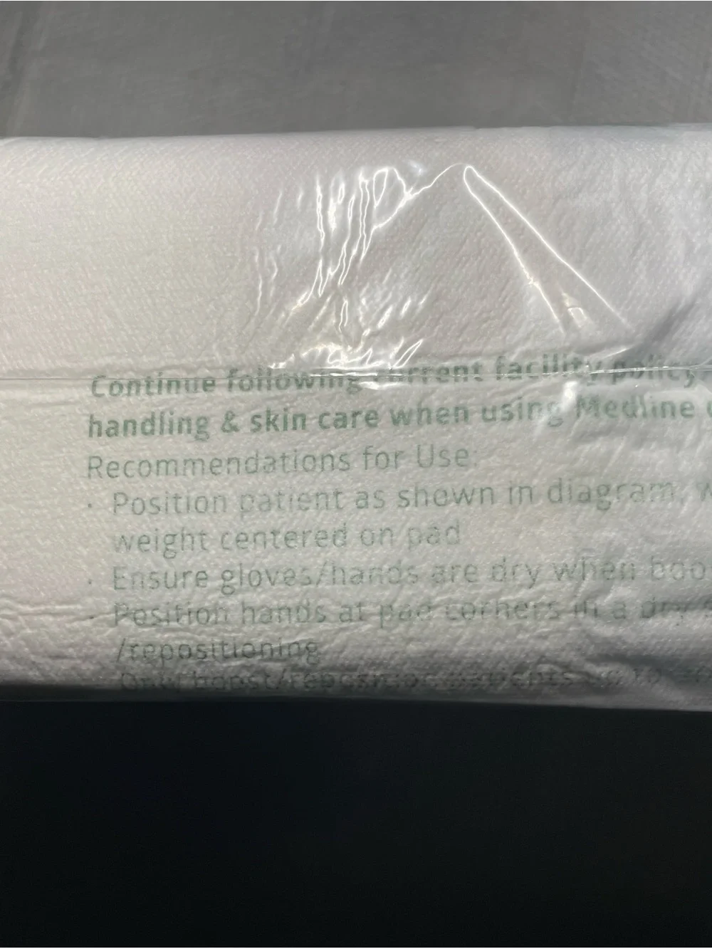 Medline Disposal Mattress Underpads - white with mint green print (Pack of 10)